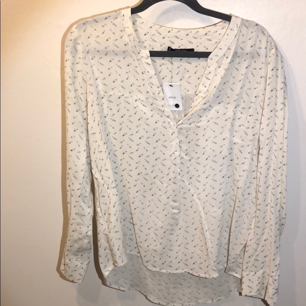 Women’s XL Feather Print Blouse
